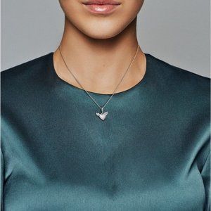 Pandora Jewelry - Pavé Heart and Angel Wings Necklace Pandora Jewelry - Pavé Heart and Angel Wings Necklace
